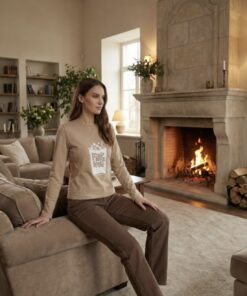 Alternative view of T-shirt allaitement manches longues MILK SHAKE sable