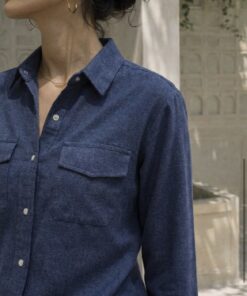 Alternative view of Chemise allaitement BLEU DENIM