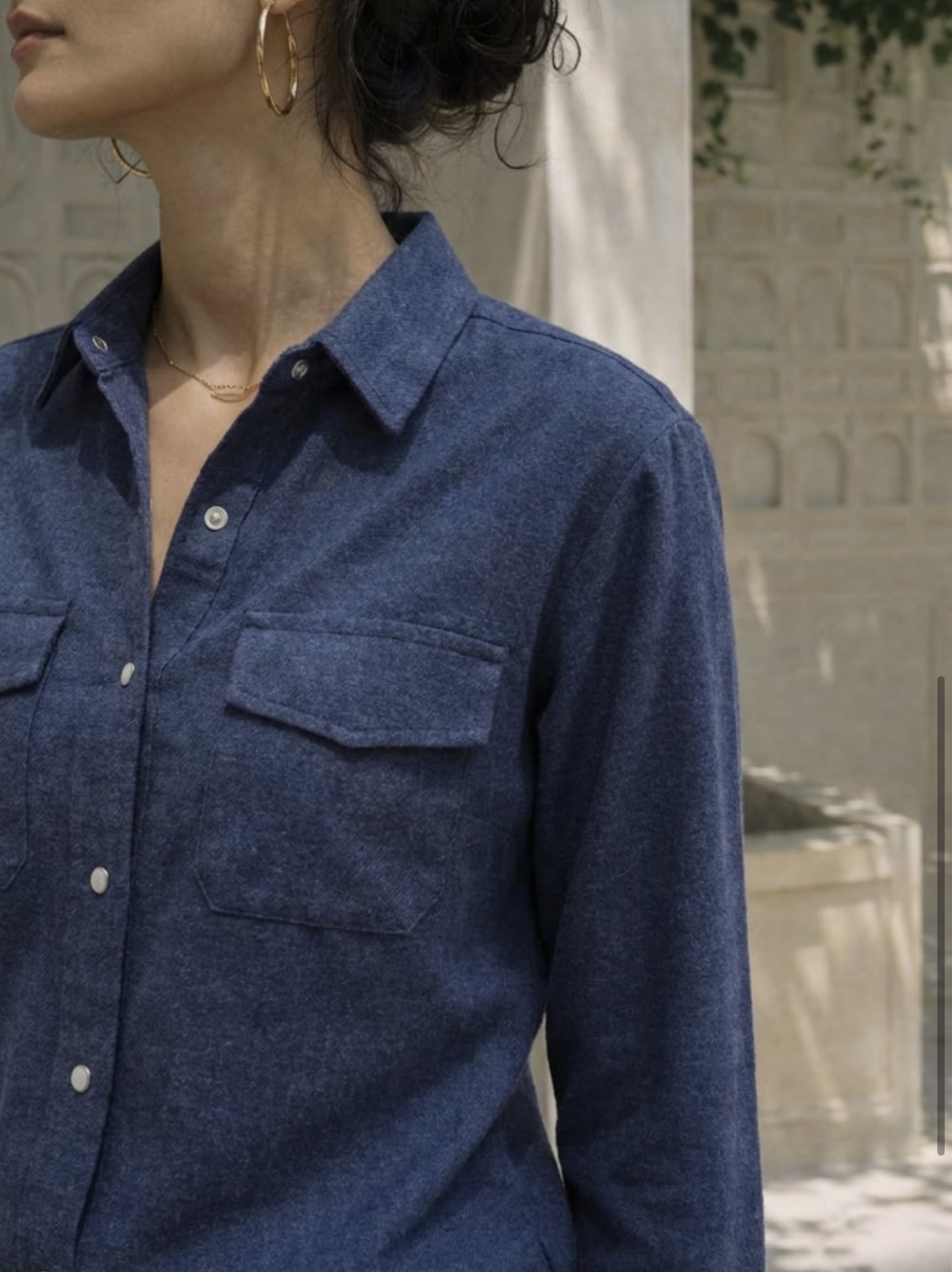 Chemise allaitement BLEU DENIM – Image 2